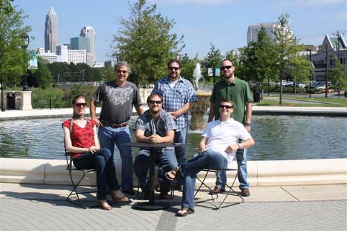 staff5a Top row:Rick, Mike, Jake; Front row: Michelle, Kevin, Brad